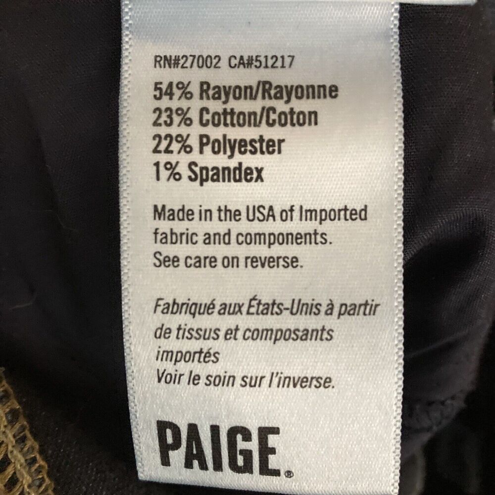 Paige Verdugo Ankle Jeans Womens 28 (29x28”) Blue Low Rise Dark Wash Denim READ - Picture 10 of 13